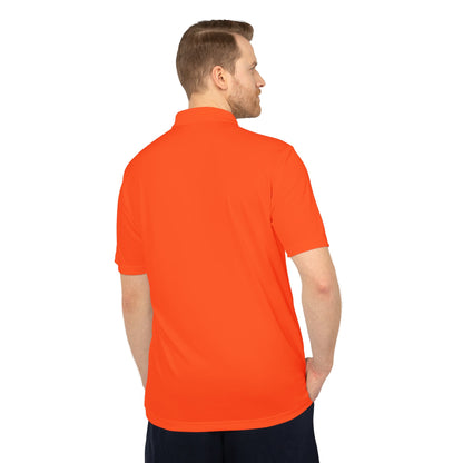 Adidas Unisex Performance Polo Shirt with Embroidered Nature's Own Honey Wheat