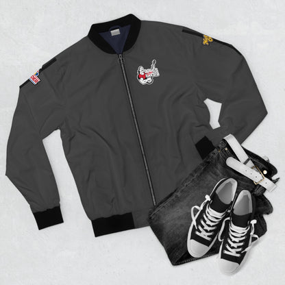 CARBON, DKB Men's Bomber Jacket! V2. Dave's killer bread, nature's own and Wonder Bread logos.