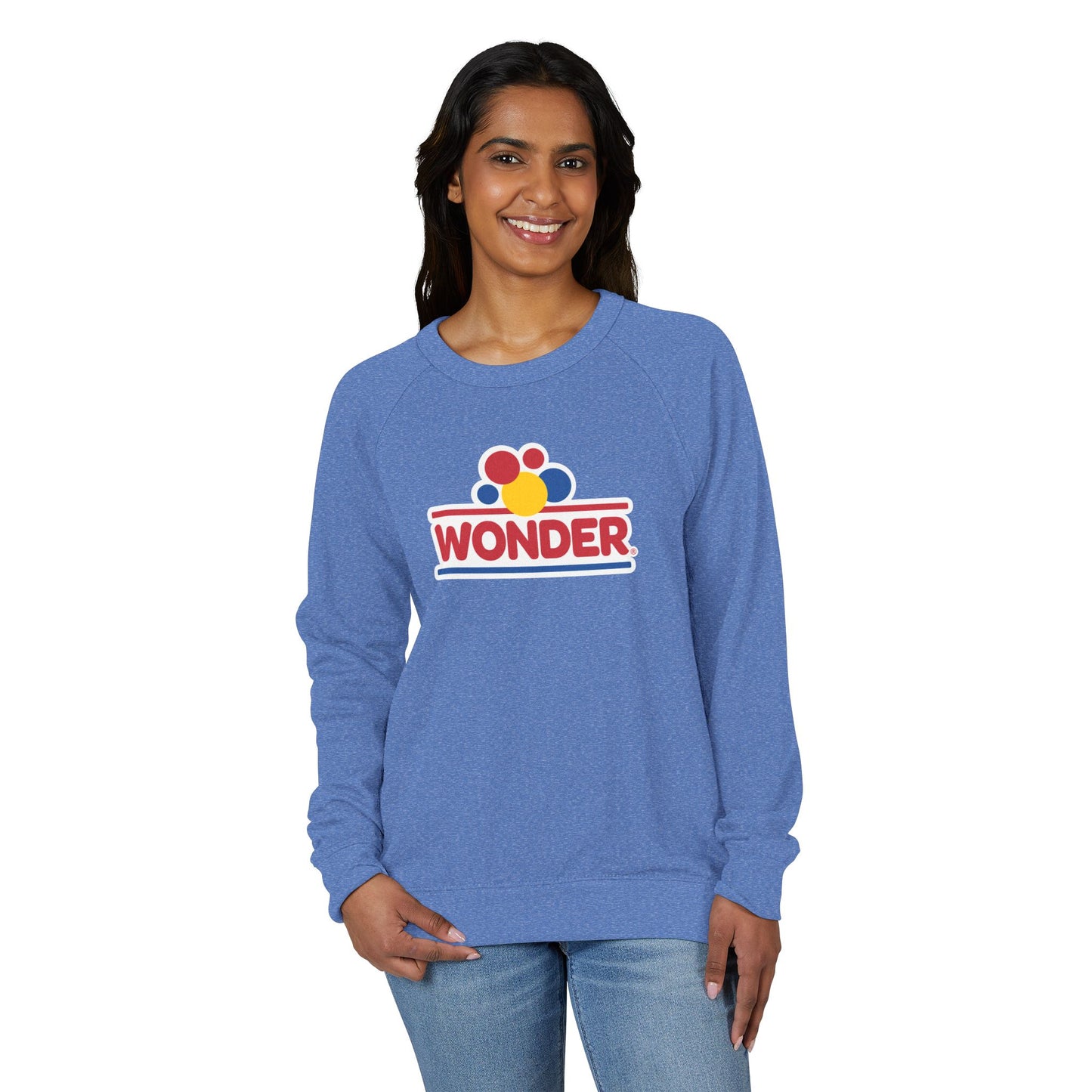 Crewneck Sweatshirt — Retro Colorful Wonder Bread Graphic
