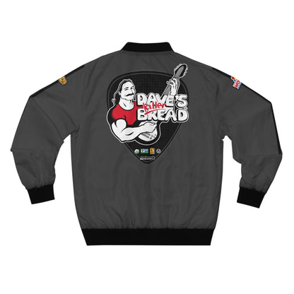 CARBON, DKB Men's Bomber Jacket! V2. Dave's killer bread, nature's own and Wonder Bread logos.