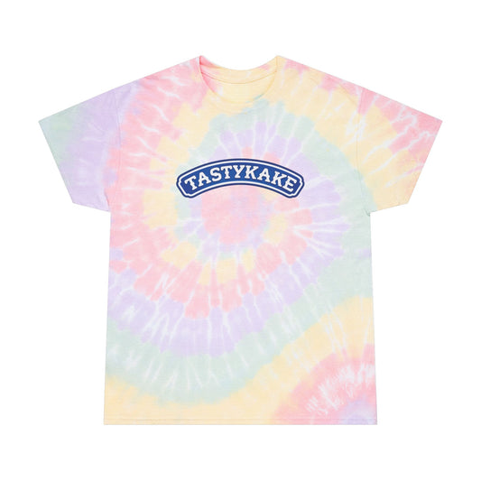 Tastykake Pastel Spiral Tie-Dye Tee — Retro Snack Logo Tee