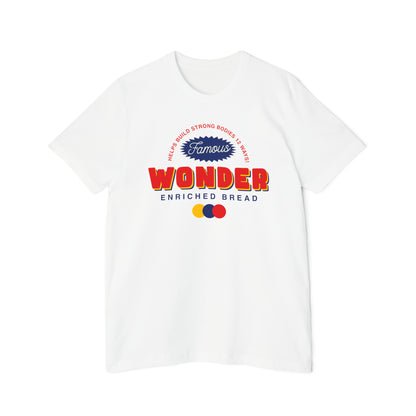 T-Shirt Short-Sleeve Jersey, USA-Made Unisex ,Wonder bread, Vintage front and back.