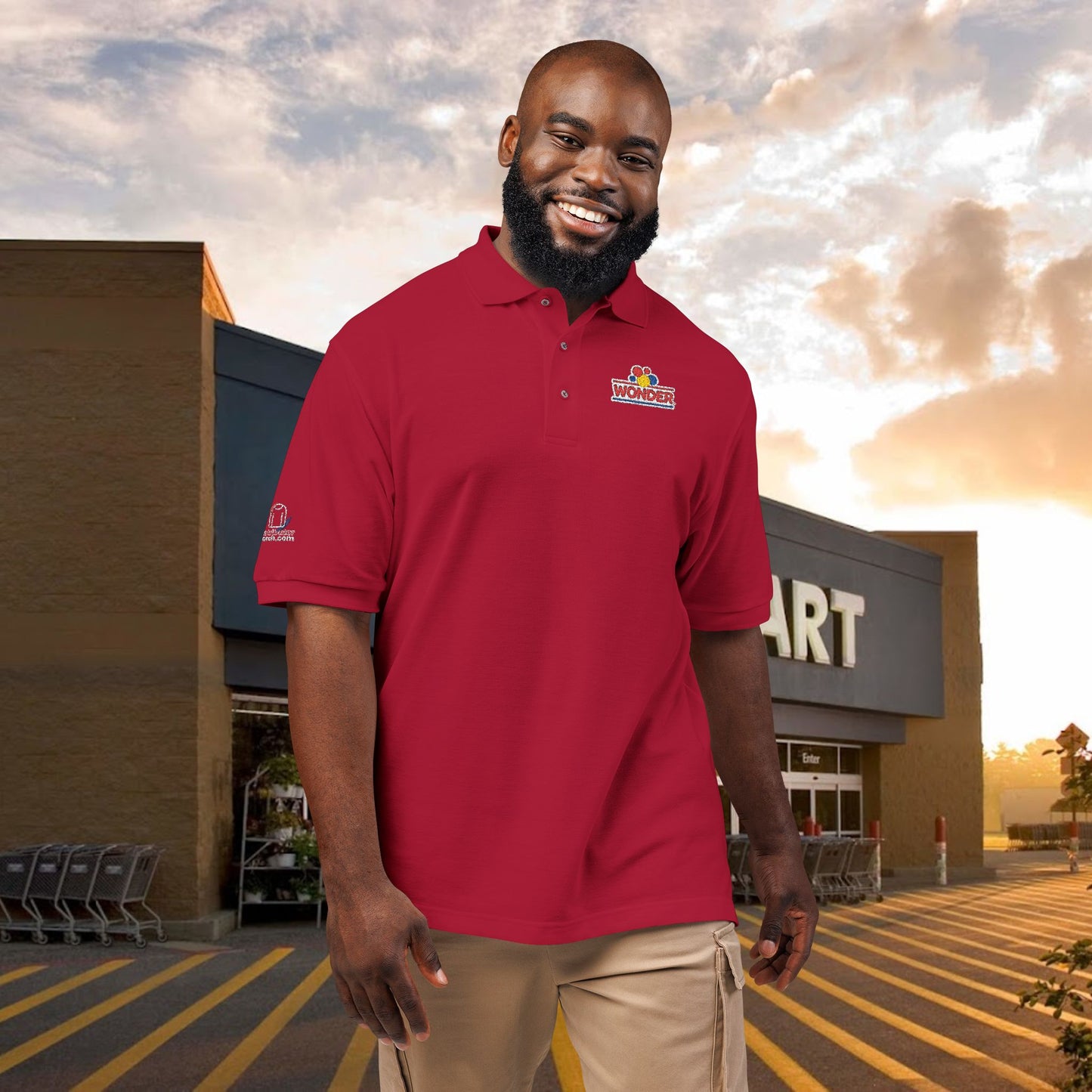 Wonderbread Embroidered unisex Polo Shirt