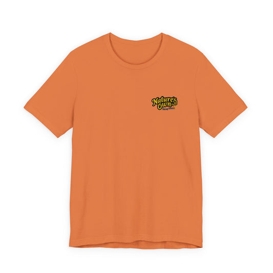 Unisex Jersey Short Sleeve Tee with Honey wheat Nature's Own embroidered logo