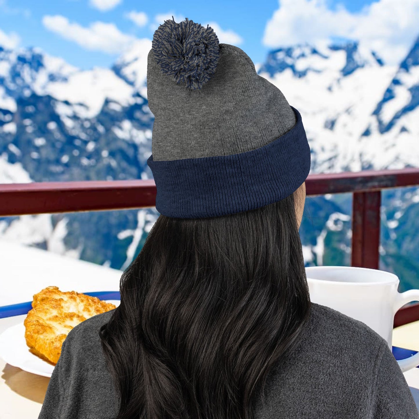 Wonderbread Embroidered Pom-Pom Knit Cap – TastyKake Logo