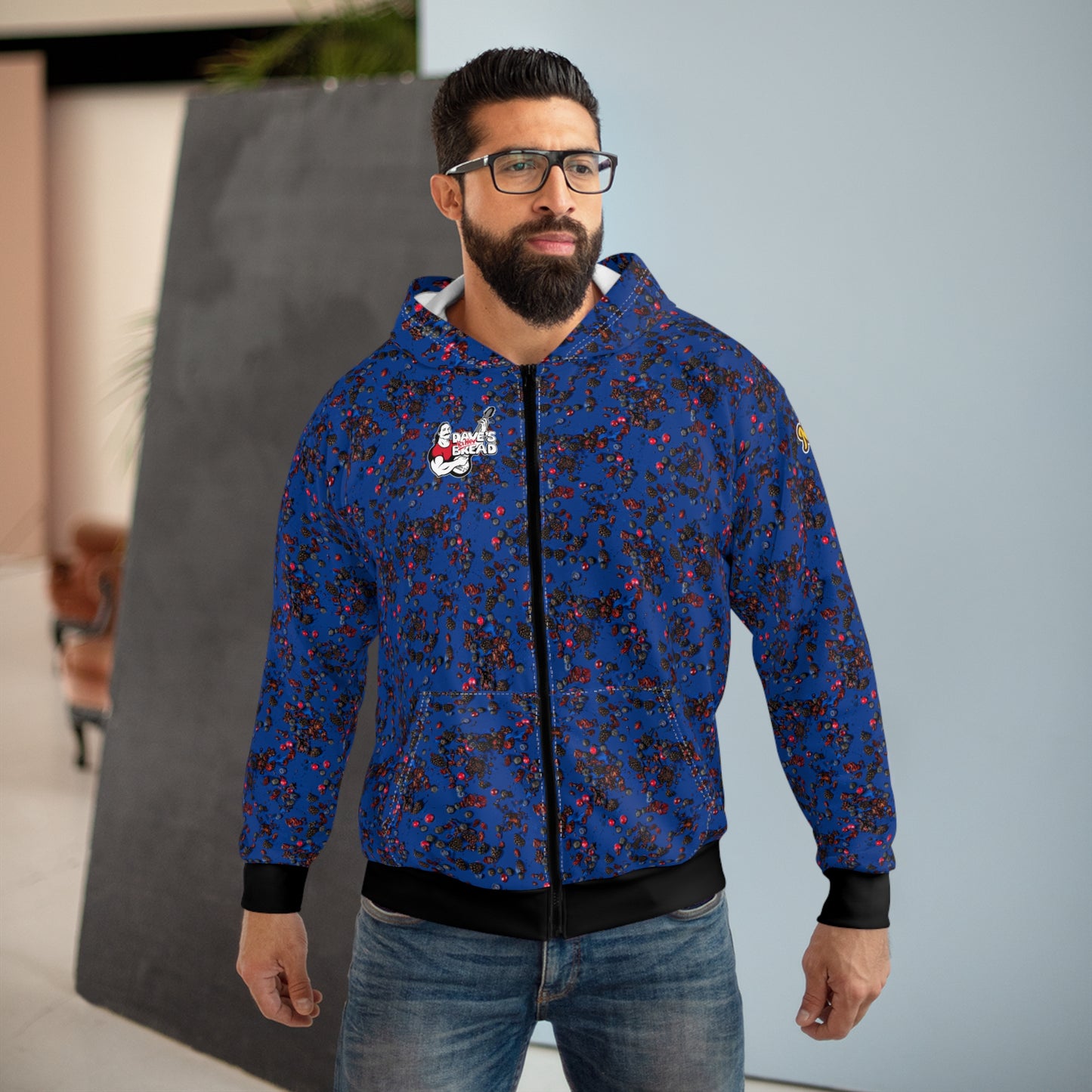 BERRYCAMO DKB, sudadera con capucha y logotipos laterales.