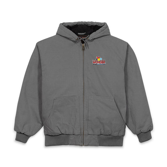 Wonderbread Embroidered Duck Cloth Work Jacket — Men's Hooded Outdoor Workwear
