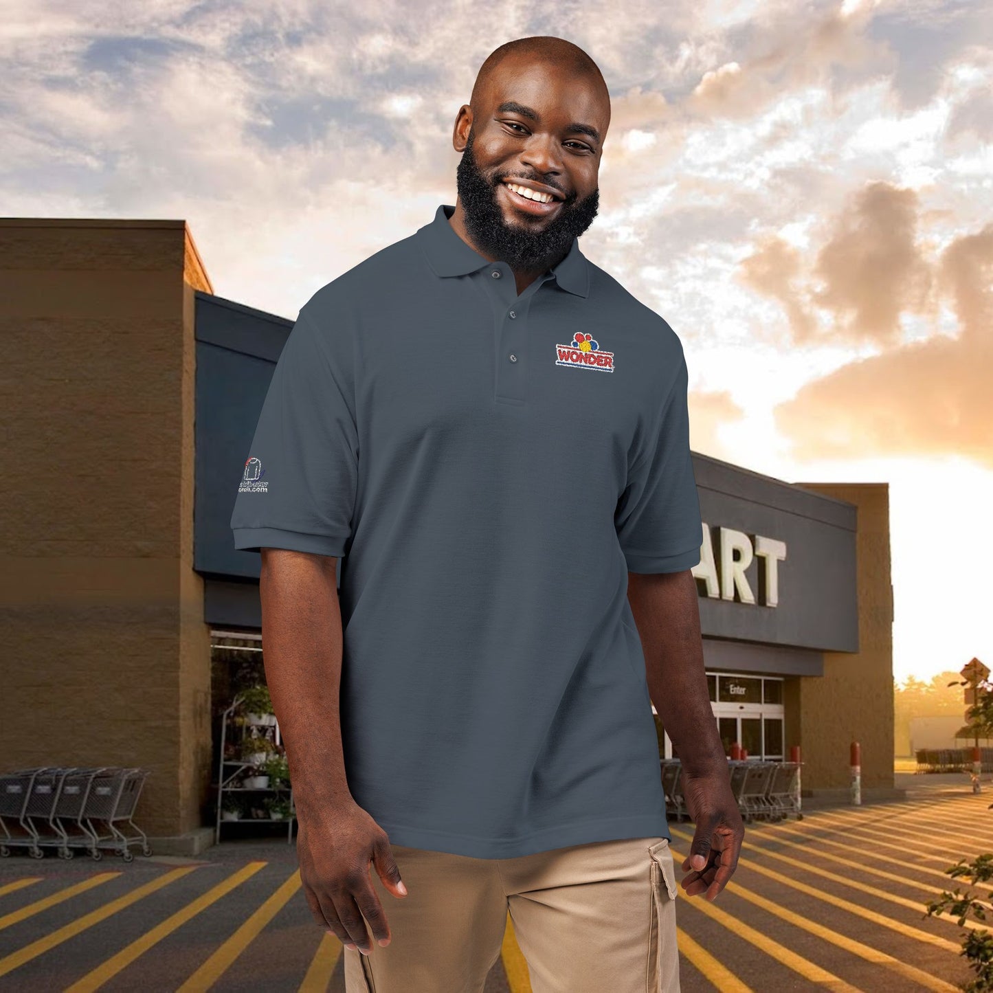 Wonderbread Embroidered unisex Polo Shirt