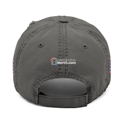 Classic Distressed Hat Cap with Wonder bread and USO Embroidered logos