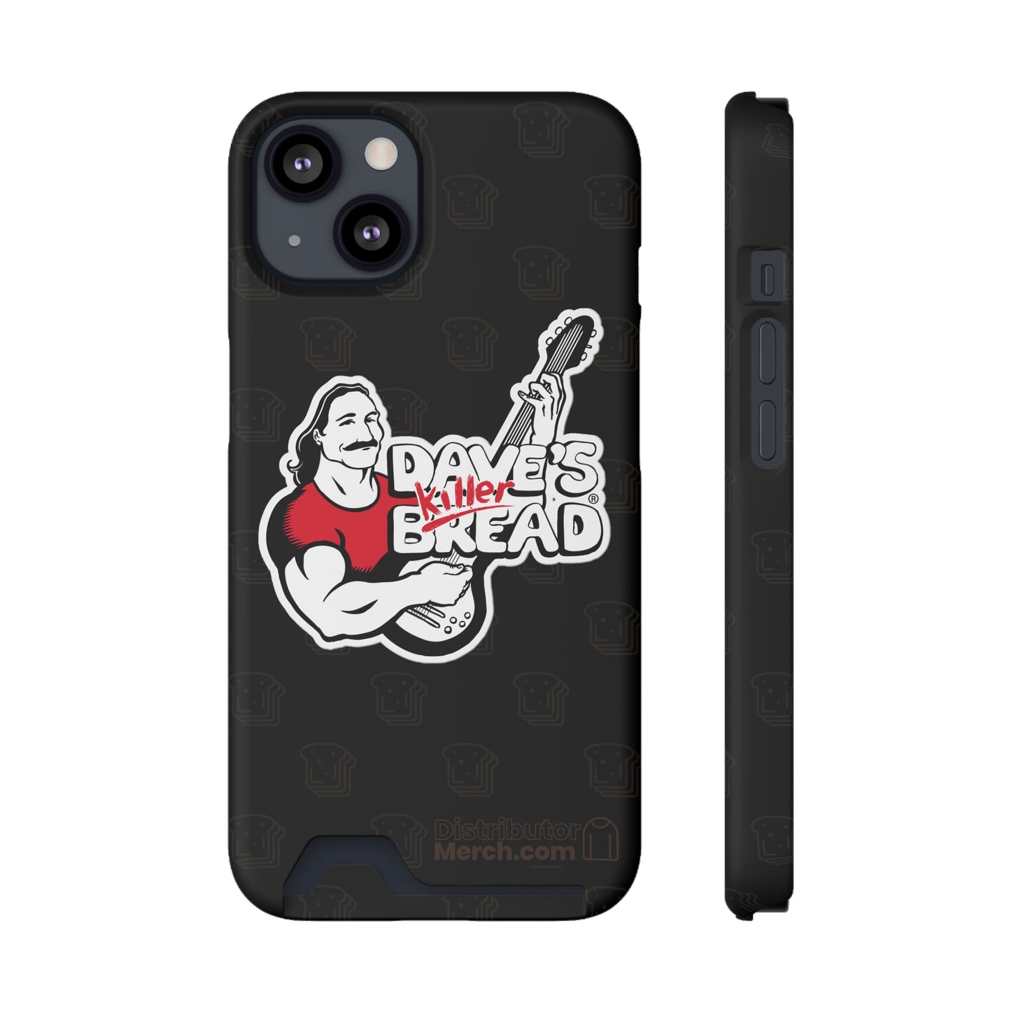 Phone Case With Card Holder, Dave's Killer Bread Logo.